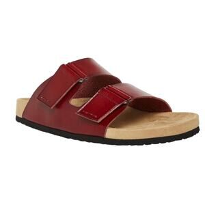 Madden Men's Tisson Double Strap Slide Sandals Cognac Size 8 1/2